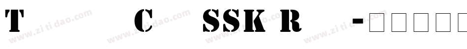 TemplateCapsSSK Regu字体转换